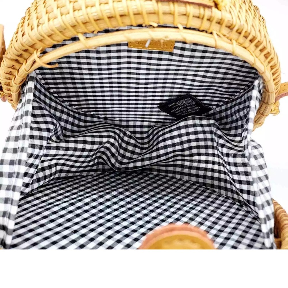 Urban Outfitters Rattan Circle Straw Crossbody Bag - Picture 7 of 12